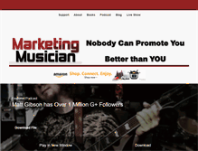 Tablet Screenshot of marketingmusician.com